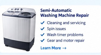 Semi-automatic washing machine service